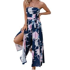 Women's Sexy Off Shoulder Floral Print Romper